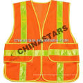 EN471 Orange High Visibility Mesh Warning Reflective Safety Vest